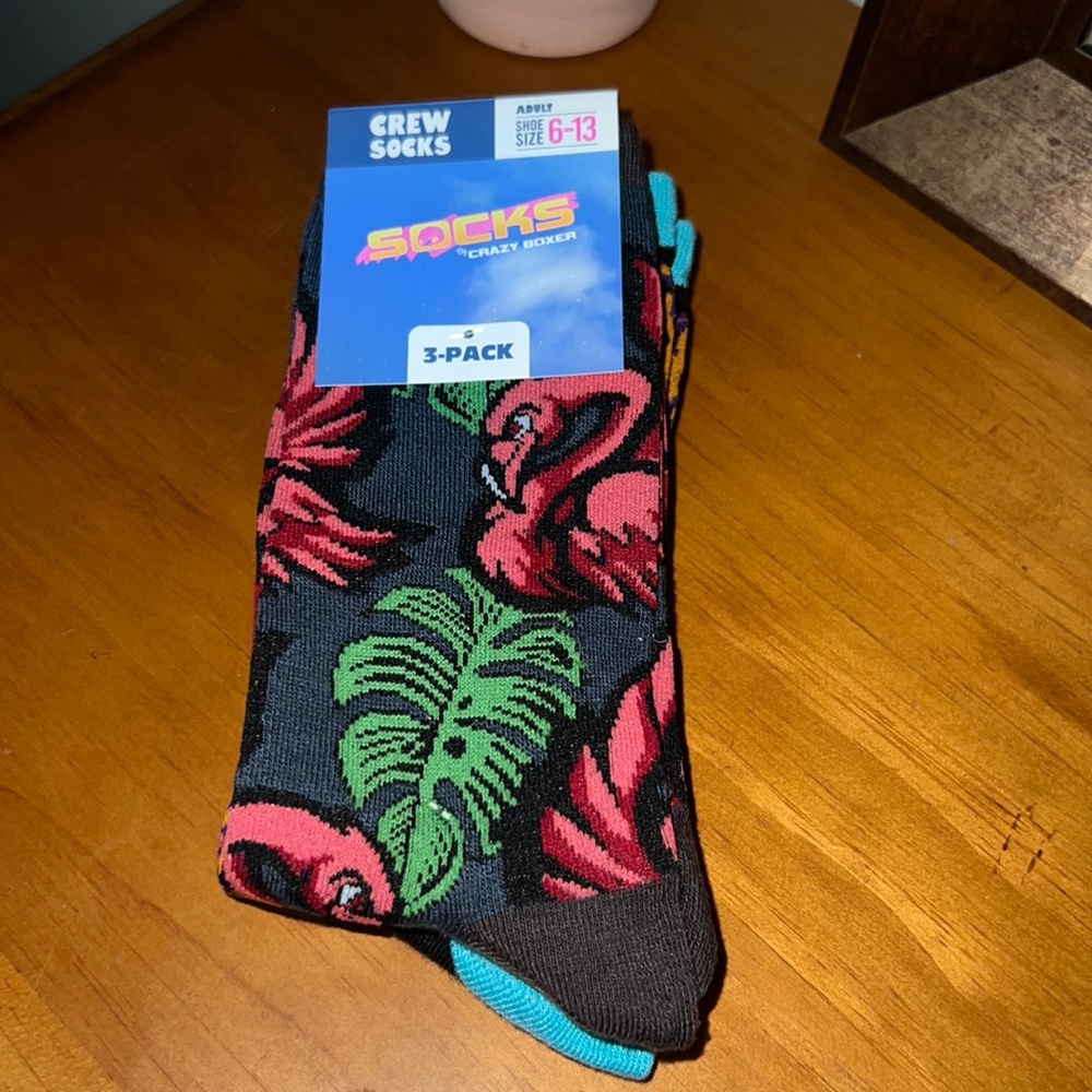 NWT Crew Socks by Crazy Boxer